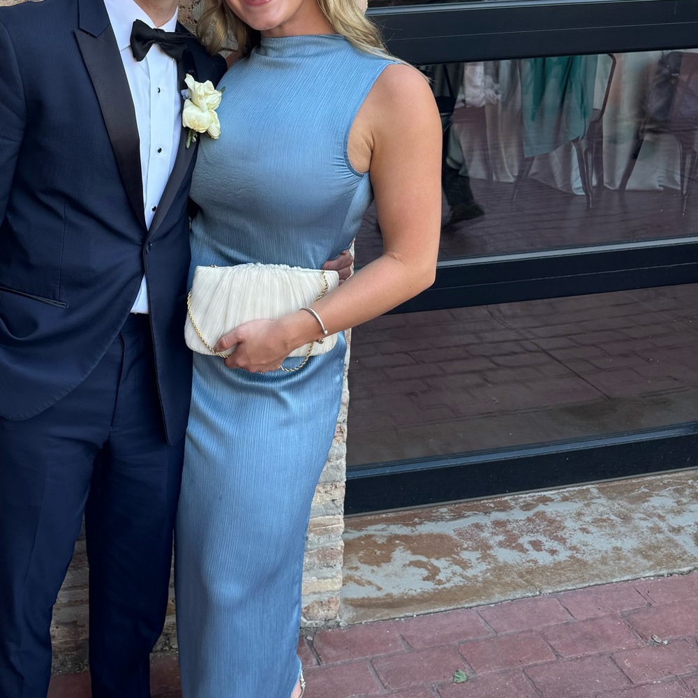 Zara Blue Women’s Wedding Guest Dress